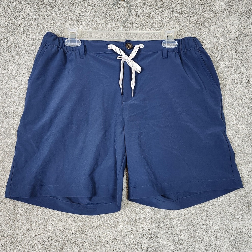 Chubbies Shorts Mens XL Blue Chino 6 Inseam Elastic Waist Drawstring Stretch